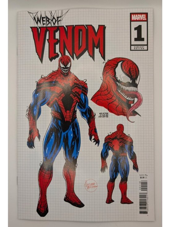 Marvel Other - Marvel Comics WEB OF VENOM #1 LUCIANO VECCHIO 1:10 Design Ratio Variant 2026